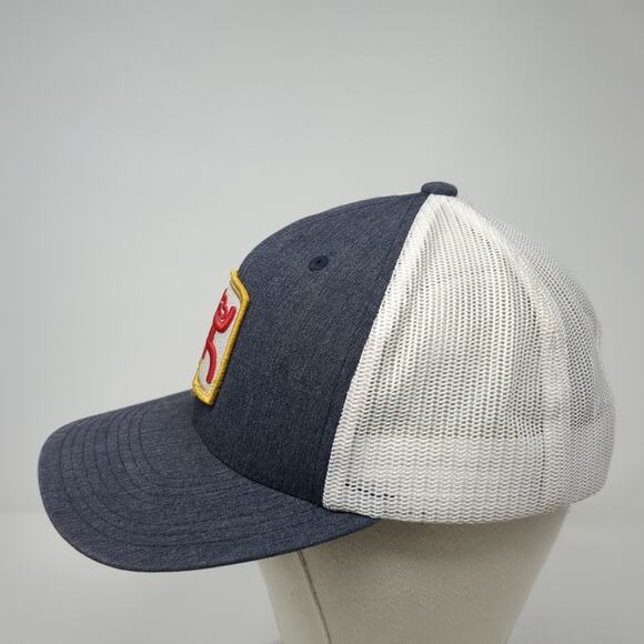 Get Your Hooey Snapback Trucker Hat Blue One Size Adjustable Embroidered 6 Panel - Picture 3 of 9